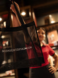 The Midnightdivas Beach Tote Bag 🖤.