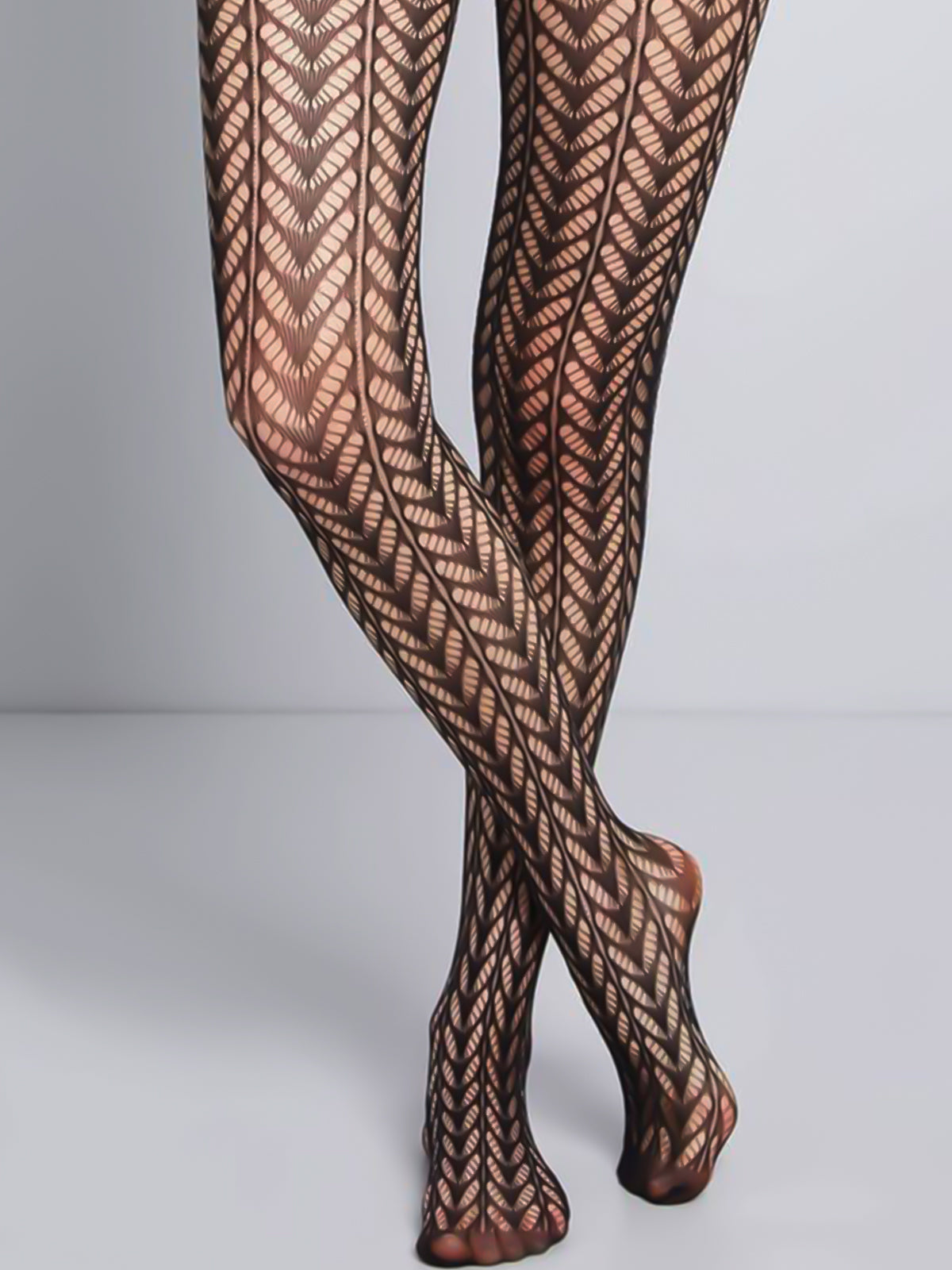 Gothic Pattern Fishnet Pantyhose