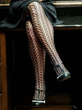 Gothic Pattern Fishnet Pantyhose