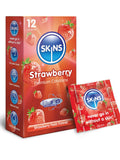 Skins (UK) Strawberry Condoms - 12 Pack