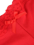 Red Elegant Lace Panty